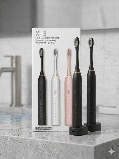 Sonic Electric Toothbrush X-3 – 5 Cleaning Modes for Plaque, Whitening & Sensitive Teeth