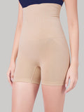 Women's High Waist Seamless Tummy Tucker Shapewear Shorts | Slimming Body Shaper | Waist & Hip Control Panty | Skin Color