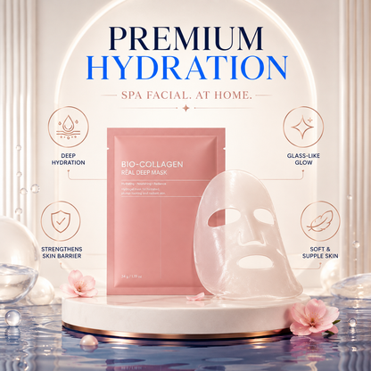 Bio-Collagen Face Mask | Instant Glass Glow & Deep Hydration