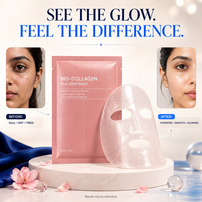 Bio-Collagen Face Mask | Instant Glass Glow & Deep Hydration