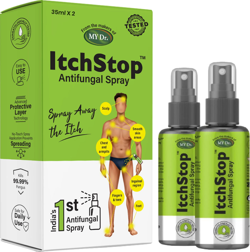 ItchStop Antifungal Spray | Fast-Drying Skin Care Spray for Itching, Ringworm, Jock Itch & Athlete's Foot | 35ml