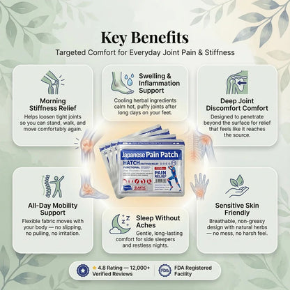 Japanese HeatRelief™ Pain Relief Heating Patches