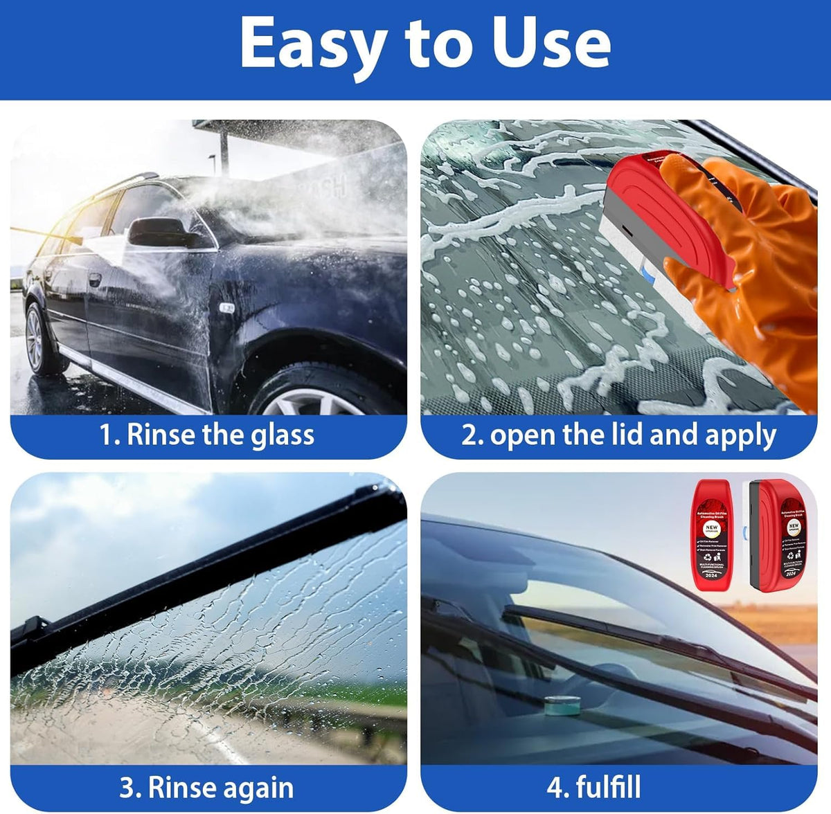 Automotive Oil Film Car Cleaning Brush